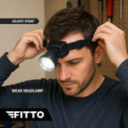 72 Pieces Rechargeable LED Headlamp with Adjustable Head Strap, Hands-Free Portable Lights for Work and Outdoor Tasks