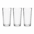 96 Pieces Wavy Glass Tumbler Set, 210 ml, 3 Pieces