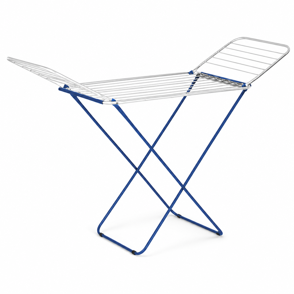 60 Pieces Foldable Clothes Drying Rack, 18 m Drying Space, Freestanding Laundry Airer for Home Use