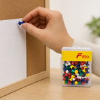 240 Pieces Push Pins, 100 Pieces, Multicolor Thumbtacks for Notice Boards, Office and School Use