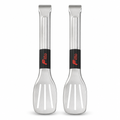 96 Pieces Slotted Turner Spatula Set, Stainless Steel, Silver and Black, 2 Pieces