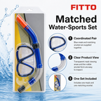 72 Pieces Mask And Snorkel Set, Blue Swimming Accessories