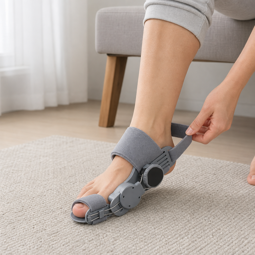 72 Pieces Grey Adjustable Toe Straightening Brace with Angle Control, 1 Piece