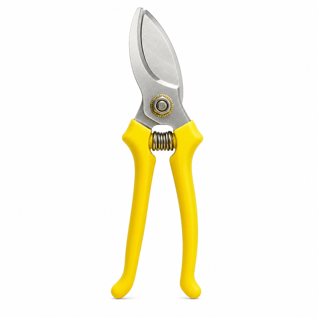 96 Pieces Compact Garden Pruning Shears, 8 Inch, Yellow, Single Piece for Plant Trimming