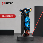 120 Pieces Fantasy Flaming Dragon Design Folding Knives, 20 cm, Black Blue Silver, 1 Piece