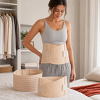 72 Pieces Postpartum Abdominal Binder Set, 3 Pieces, Beige Adjustable Wrap Closures
