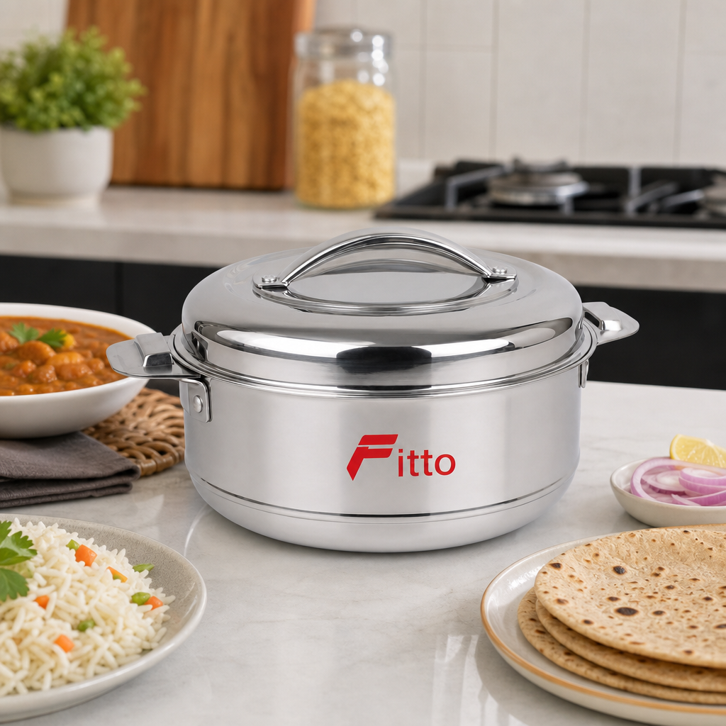 60 Pieces Stainless Steel Casserole With Lid, 1500 ml, Round Covered Cookwares With Side Handles