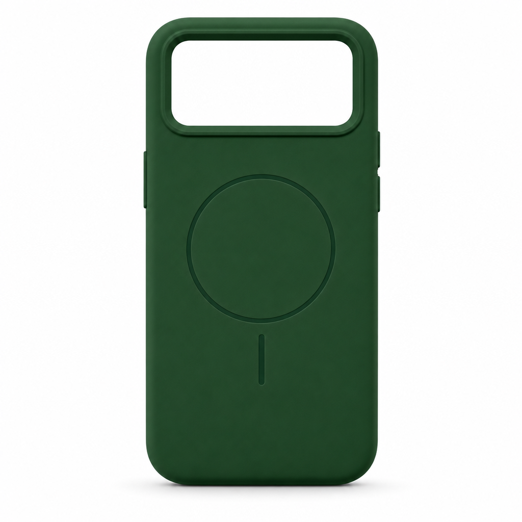 120 Pieces Silicone Magnetic Phone Cases for 14 Pro, Green, with Raised Camera Protection