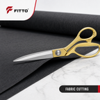 96 Pieces Tailor Scissors, 10.5 Inch 26.5 cm, Gold and Silver Finish, 1 Piece