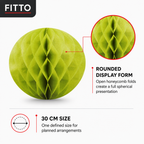 240 Pieces Yellow Paper Honeycomb Ball Decoration, 30 cm, 1 Piece