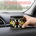 120 Pieces Car Air Fresheners Jelly Osmanthus Scent Round Jar 9 cm