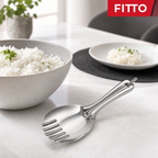 240 Pieces Stainless Steel Rice Spoon, Slotted Serving Utensil, 25 cm