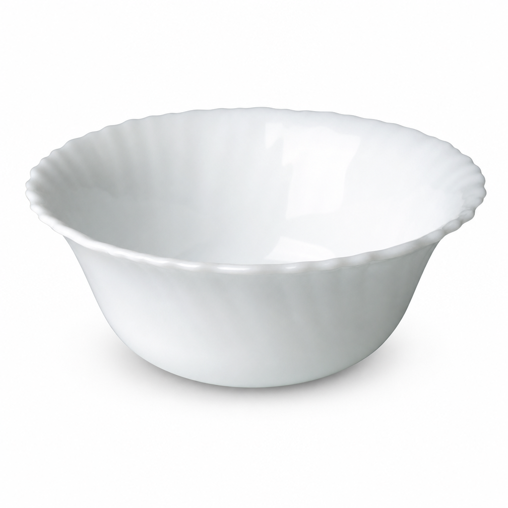 144 Pieces Opal Glass Bowl, 5 Inch, White Round Tablewares Bowl
