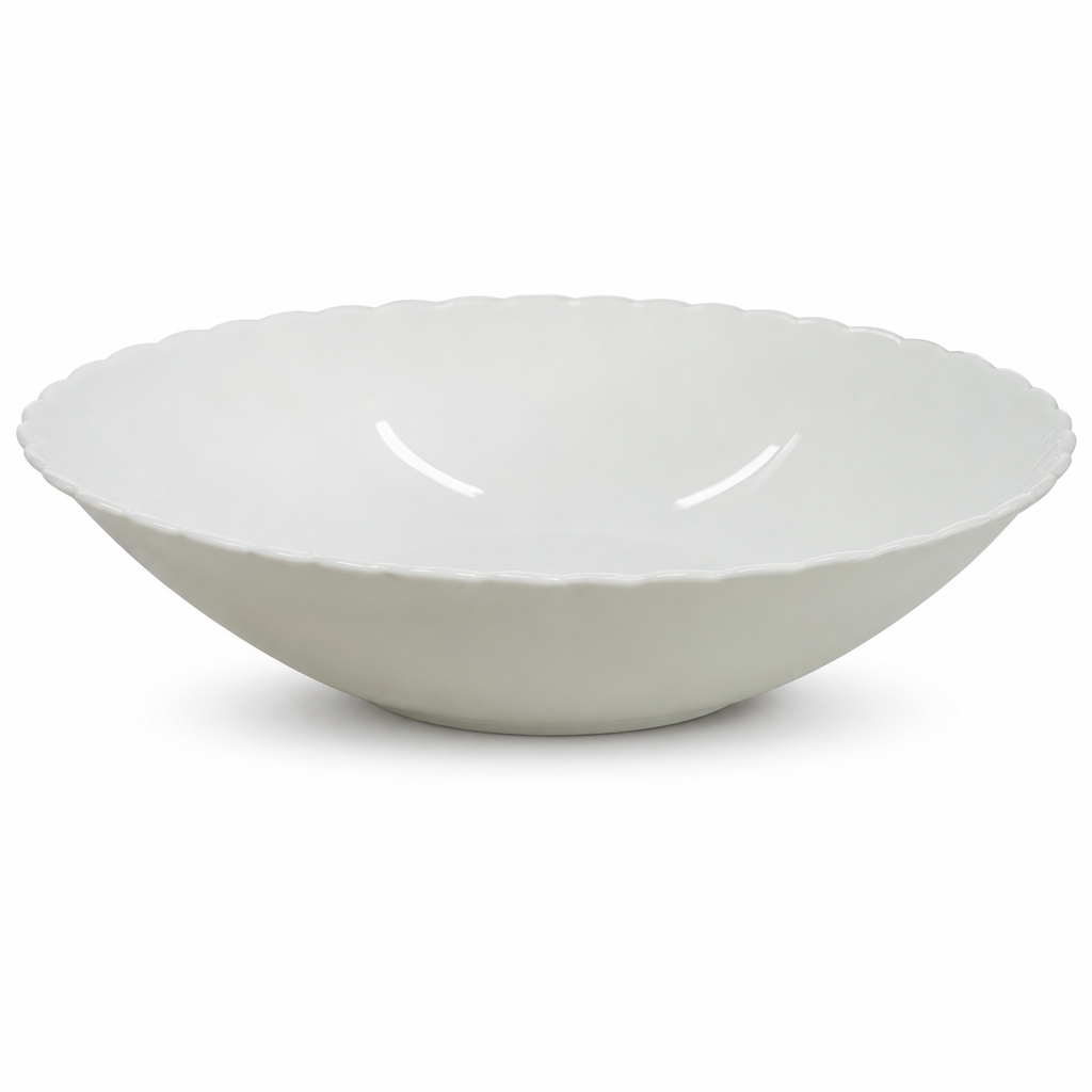 96 Pieces Opal Glass Salad Bowl, 7.5 Inch, Round Serving Bowl for Tablewares