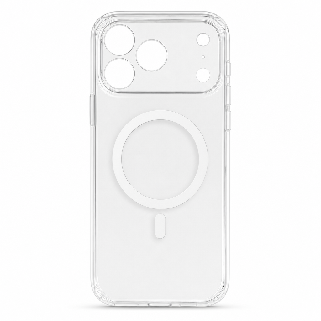 96 Pieces Phone Cases for 17 Pro Max with Magnetic Ring, Clear Finish, Wireless Charging Support and Raised Camera Protection
