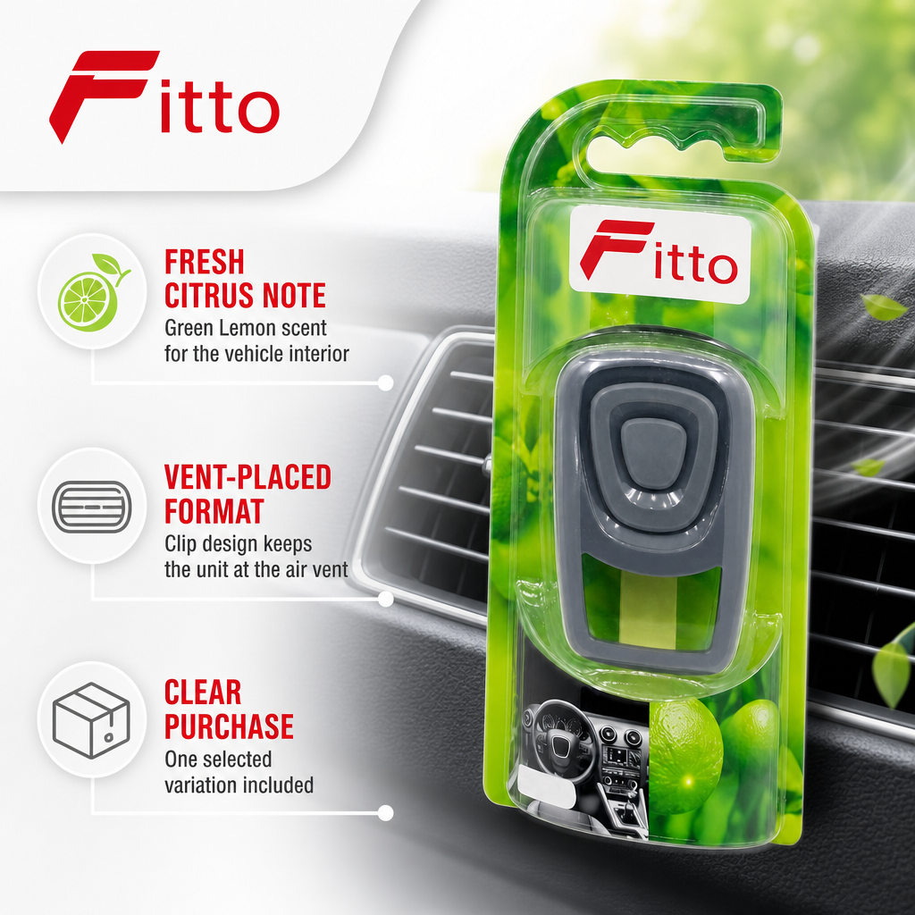 96 Pieces Car Vent Air Freshener Clip, Green Lemon Scent, Single Unit