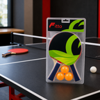 96 Pieces Table Tennis Racket Set with Balls, Green and Orange, 1 Set