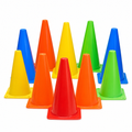 96 Pieces Plastic Training Cones, 32 cm, Multicolor, 10-Piece Pack for Sports Drills