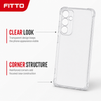 240 Pieces Clear Protective Phone Cases with Reinforced Corners for Large Smartphones