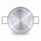 48 Pieces Aluminum Kadai Cooking Pan with Dual Handles, 34 Inch
