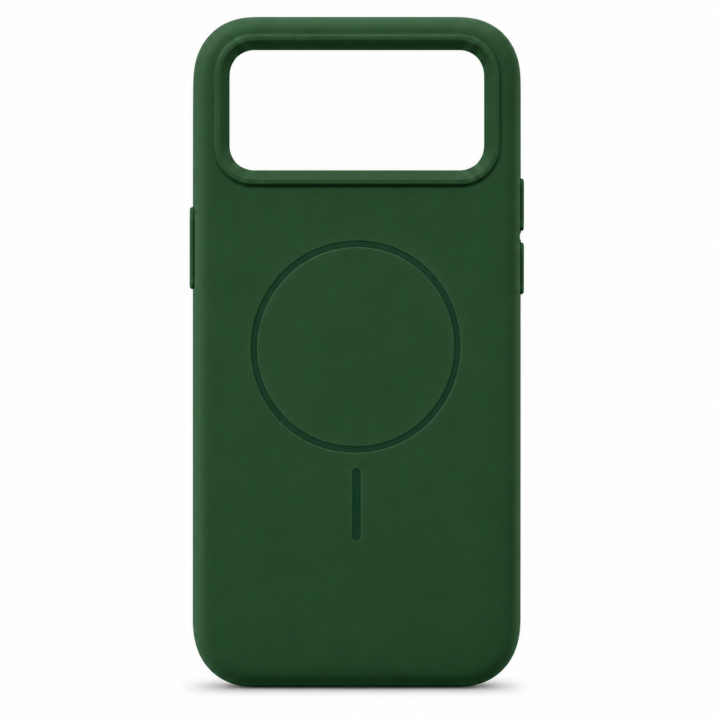 120 Pieces Silicone Magnetic Phone Cases with Raised Camera Protection, Green