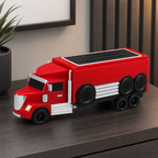 48 Pieces Portable Wireless Speaker, Truck-Shaped Design, Solar Charging, 15W Output, Red