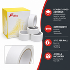 96 Pieces Tissue Double-Sided Tape, 36mm x 15yd, 4 Rolls