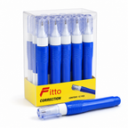 96 Pieces Correction Fluid Pens, 7ml Each, Metal Tip, Blue, 12-Pack
