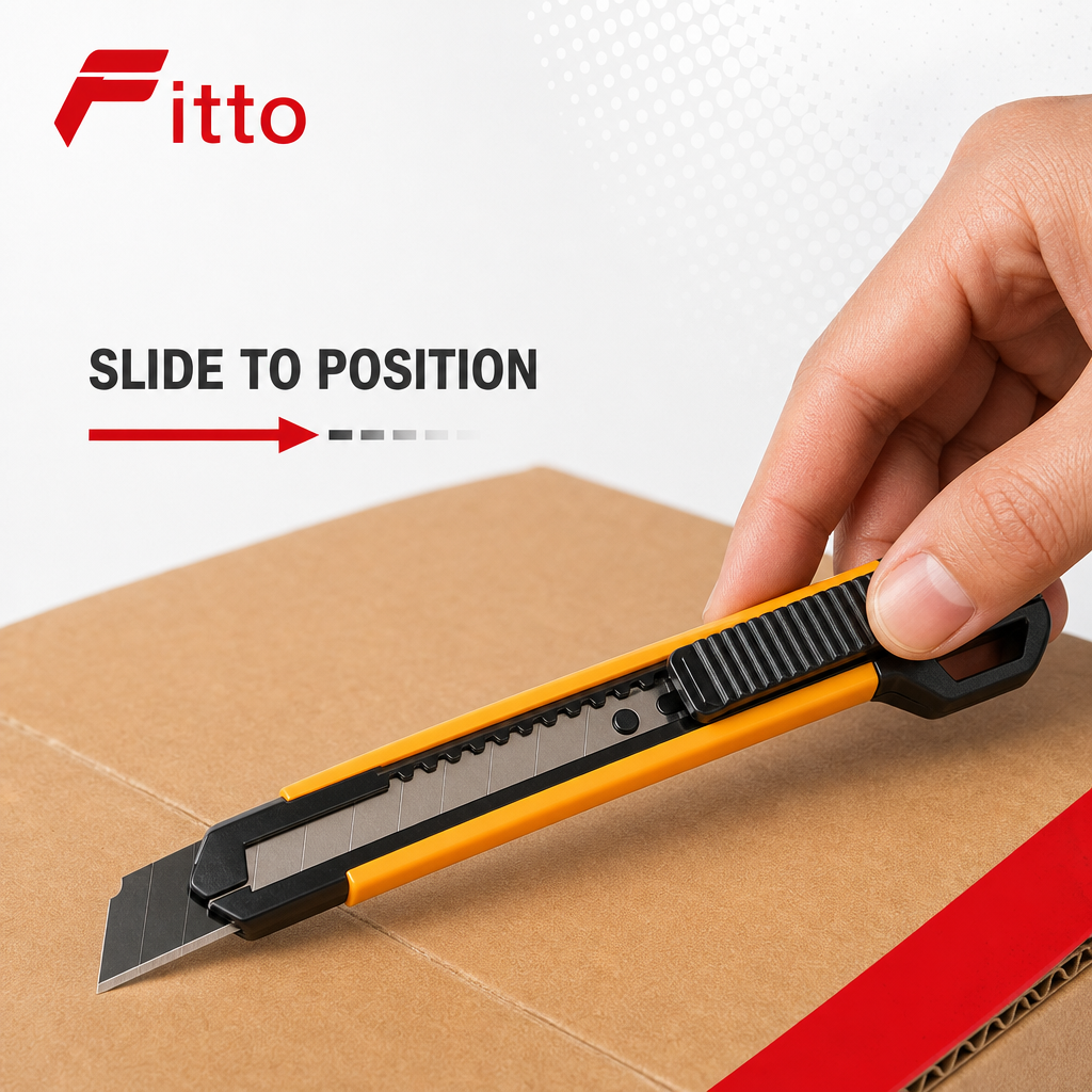 120 Pieces Utility Knives with Titanium Blade, 9mm, Black and Orange, Single Piece