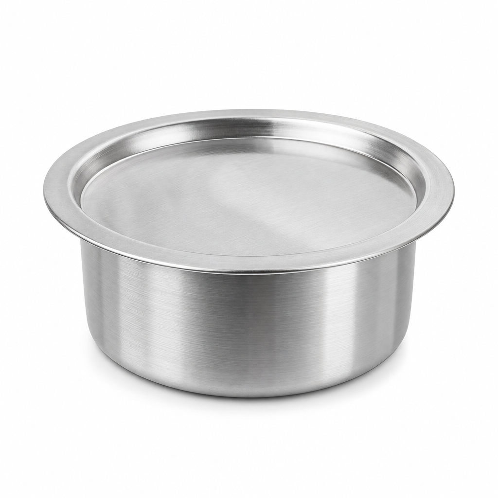48 Pieces Stainless Steel Cooking Pot with Lid, 26 cm, Silver