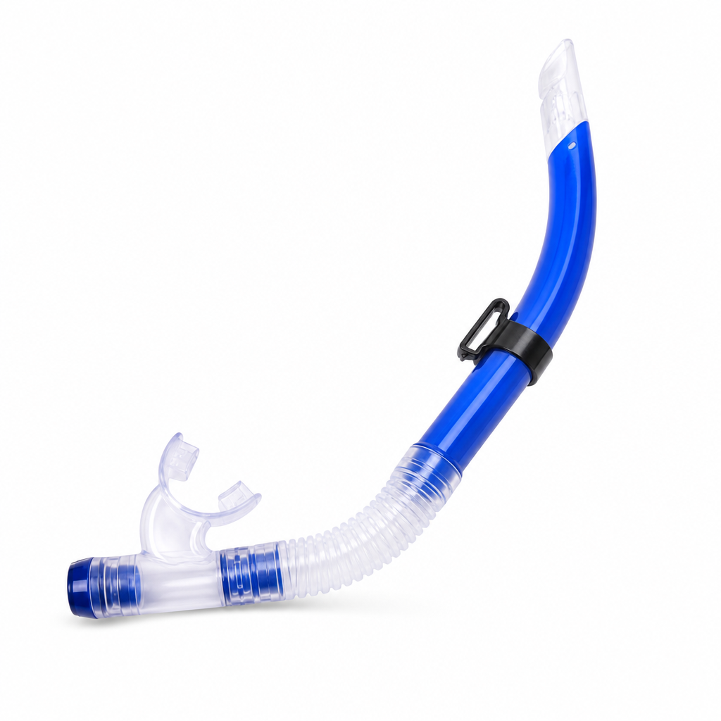 96 Pieces Swimming Snorkel with Mouthpiece, Blue, 45 cm