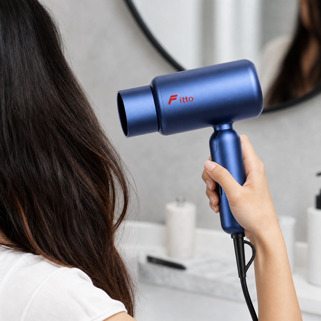 96 Pieces Blue 1200 W Foldable Hair Dryers, 1 Piece