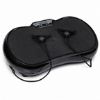 48 Pieces Large Vibration Exercise Platforms with Resistance Bands and Remote, Plastic Housing, Black