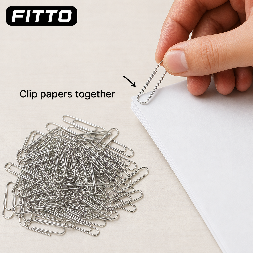 240 Pieces Paper Clips, 50 mm Silver Office Clips, 100 Pieces for Filing Documents and Organizing Loose Sheets