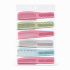 96 Pieces Pastel Multi-Colour Hair Combs Set, 6 Pieces for Styling and Grooming