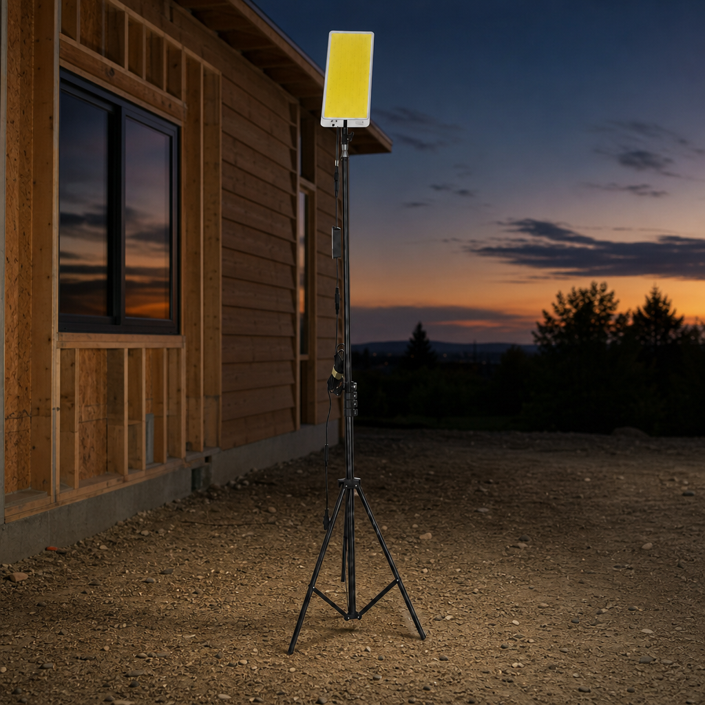 48 Pieces Outdoor LED Work Light with Tripod Stand, Carry Handle and Rectangular Light Head