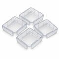 144 Pieces Clear Table Corner Protectors, 4 Pieces, Transparent Rounded Corner Covers for Tables and Furniture