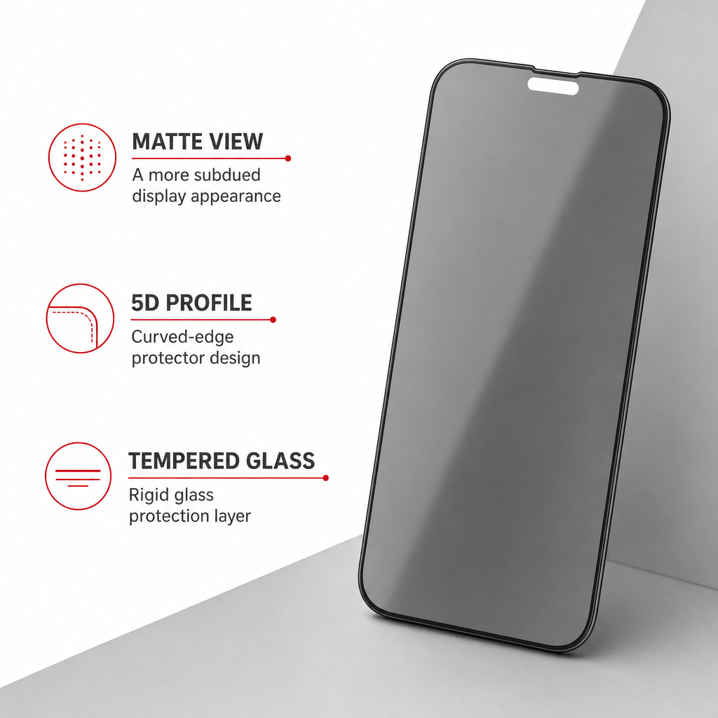 120 Pieces 5D Matte Tempered Glass Screen Protectors, Anti-Static