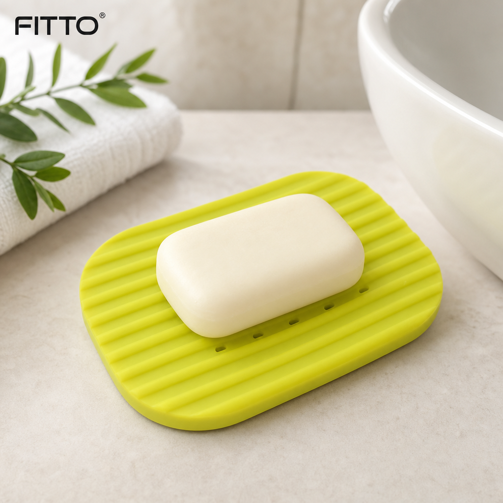 120 Pieces Flexible Silicone Drainage Soap Dish, 1 Piece, Assorted Colour, 18 x 12 x 3 cm