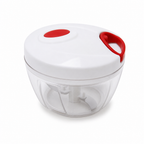 96 Pieces Manual Spin Cutter, Rotating Food Preparation Tools, White and Red, 1 Piece