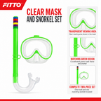96 Pieces Swimming Mask and Snorkel Set, Green, 1 Set