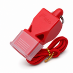 120 Pieces Sports Hand Whistle with Lanyard, Red, 1 Piece