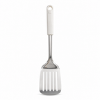 96 Pieces Slotted Turner Spatula with Stainless Steel Head and Plastic Handle, 34 x 7.5 cm, 1 Piece