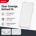 240 Pieces Clear Protective Phone Cases with Reinforced Corners for A16 4G