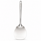 144 Pieces Flat Turner Spatula, Silver Stainless Steel Cooking Utensils, 35.5 x 9 cm, 1 Piece