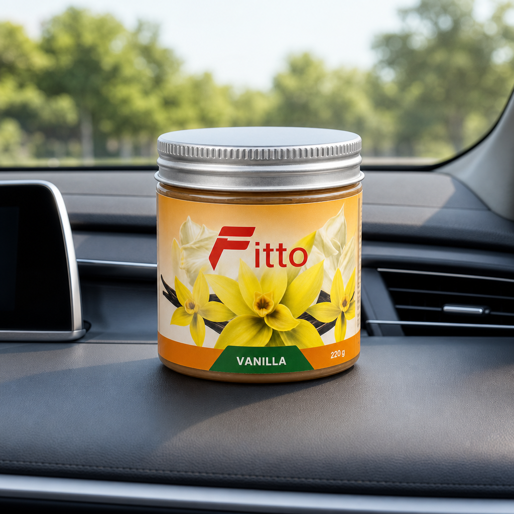 120 Pieces Jelly Air Freshener, Vanilla Scent, 220 g, Single Jar for Car Interior