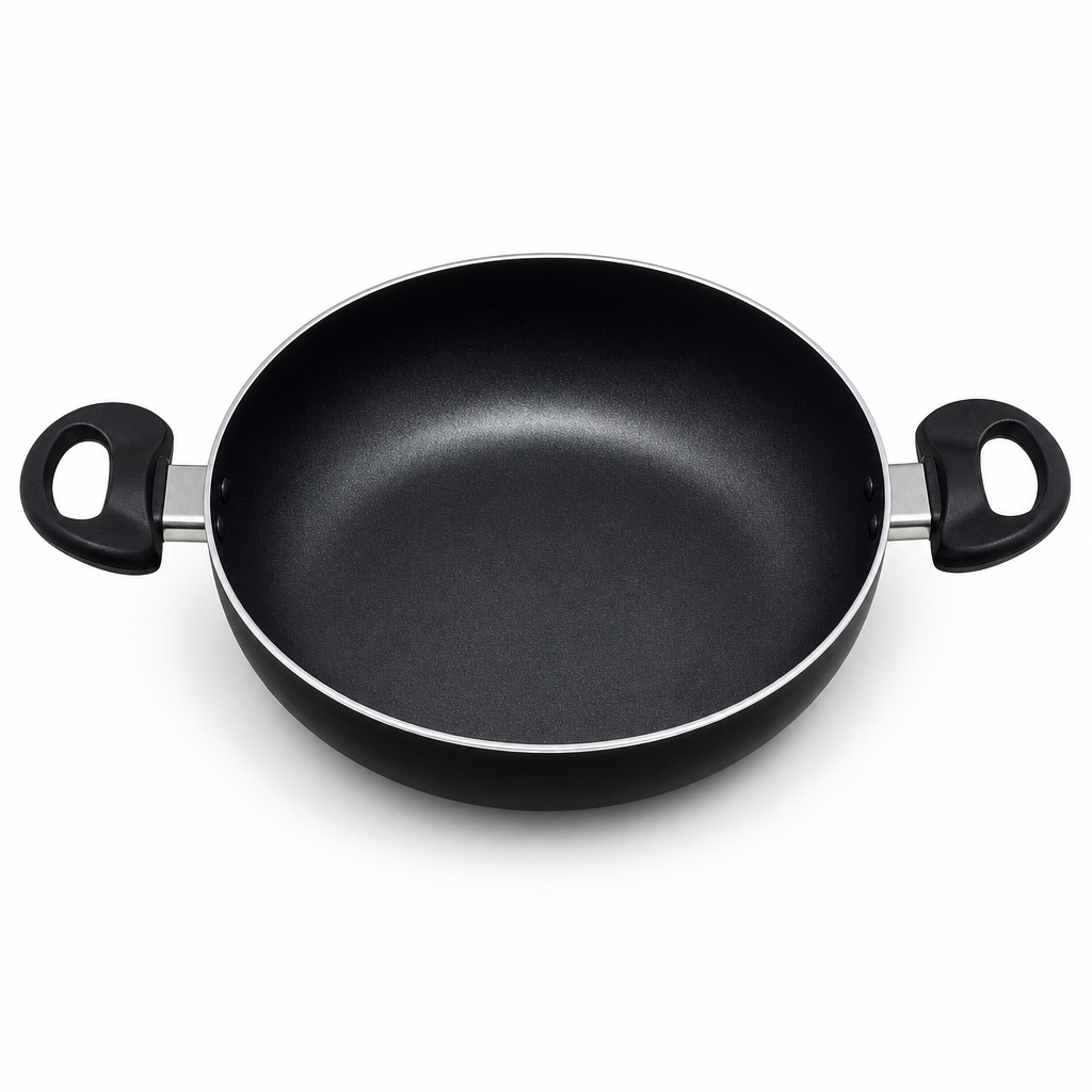 72 Pieces Non-Stick Deep Frying Pan, 26 cm Round Cookwares with Dual Side Handles