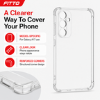 240 Pieces Clear Anti-Burst Phone Cases with Reinforced Corners for Galaxy A17, Protective Transparent Cover
