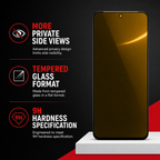 144 Pieces 5D Privacy Screen Protectors for 17 Air Phone, Tempered Glass, 9H Hardness
