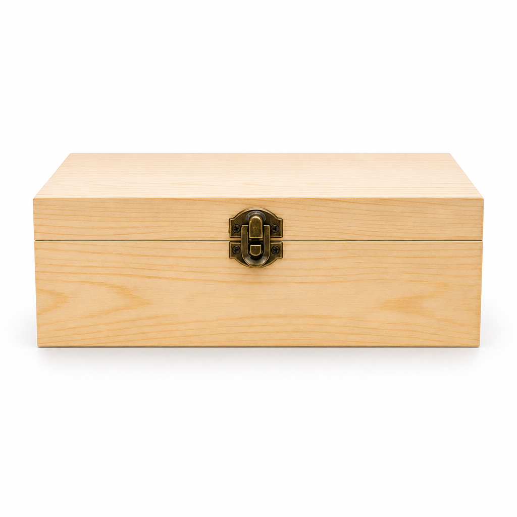 96 Pieces Wooden Storage Box, Natural Wood, 8 x 5 Inch, Single Box